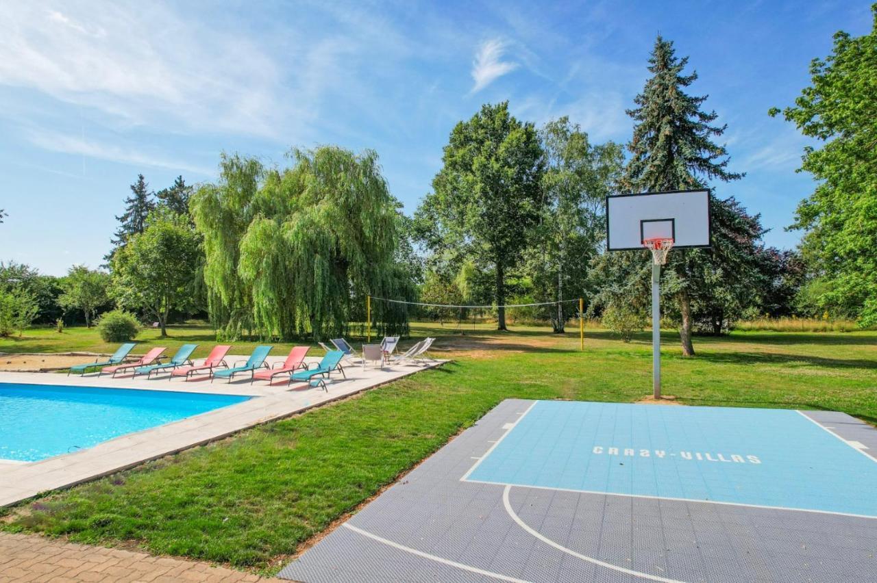 Crazy Villa Etisseaux 45 - Heated Pool - Volley Court - 1H30 Paris - 45P Saint-Maurice-sur-Aveyron Exteriör bild